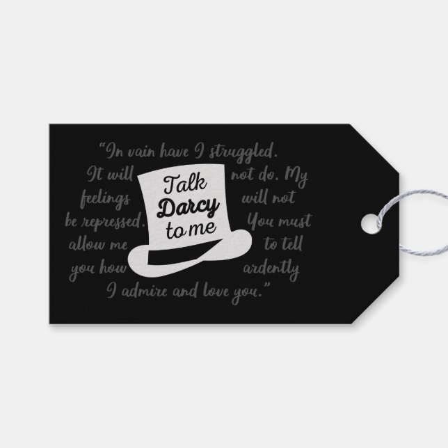 Etiqueta Para Presente Fale comigo Darcy II (Frente (horizontal))