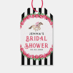 Etiqueta Para Presente Fale Derby comigo   Noiva da Corrida de Cavalos De