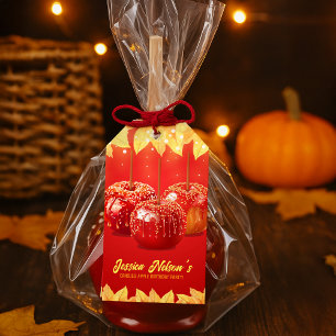Etiqueta Para Presente Fall Autumn Caned Apple Party