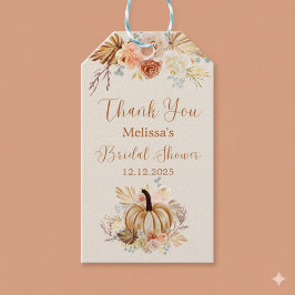 Etiqueta Para Presente Fall In Love Rustic Bridal Shower Thank You