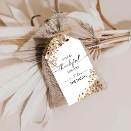 Etiqueta Para Presente Fall Leaves Thanksgiving Dinner Gift Tag