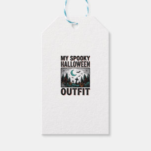 Etiqueta Para Presente Fantasia Assustadora de Halloween Camiseta Vintage