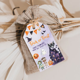 Etiqueta Para Presente Fantasia de Halloween Aniversário Doces ou Travess