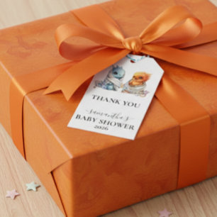 Etiqueta Para Presente Fantasia Fantástica do Dragão de Fênix Gêmeos