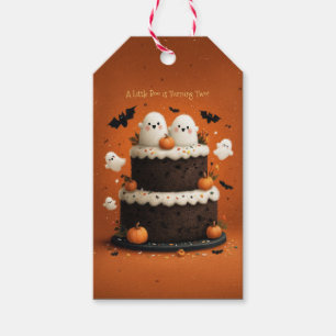 Etiqueta Para Presente Fantasma de Halloween Adorável Um Pequeno Boo 