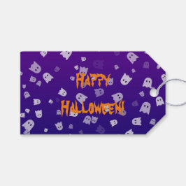 Etiqueta Para Presente Fantasmas de Halloween