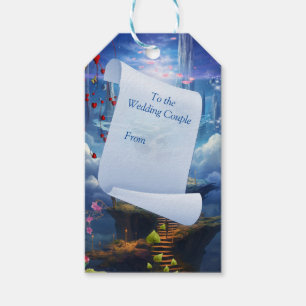 Etiqueta Para Presente Fantasy Realms of Magic Scenery designs
