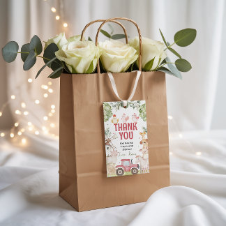 Etiqueta Para Presente Farm Animals Birthday Favor Tags