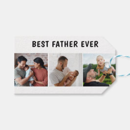 Etiqueta Para Presente Father Photo Collage Custom Giant