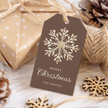 Faux Dourado Folo de Neve Castanho Falso Feriado P