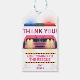 Etiqueta Para Presente Favor da Festa de aniversário da Polícia