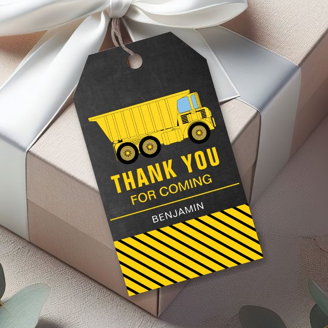 Etiqueta Para Presente Favor da Festa de aniversário de Construção de Cam (Criador carregado)