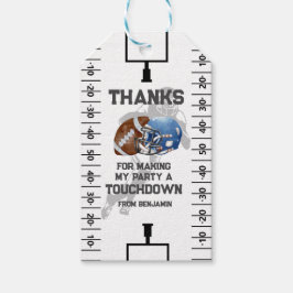 Etiqueta Para Presente Favor da Festa de aniversário do Futebol Boy