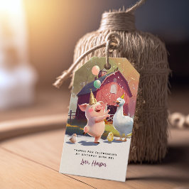 Etiqueta Para Presente Favor da Festa de aniversário dos Animais de Explo