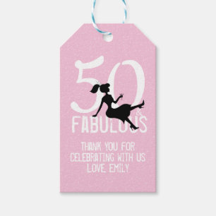 Etiqueta Para Presente Favor de Agradecimento de Aniversário de 50 Anos M