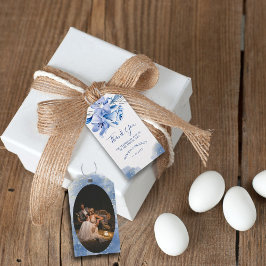 Etiqueta Para Presente Favor de Agradecimento Rústico em Brilho Dourado A