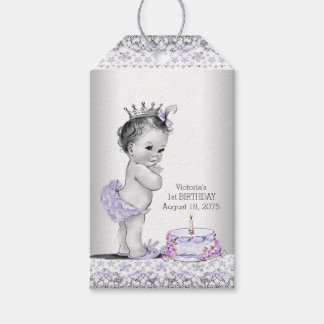 Etiqueta Para Presente Favor de Aniversário de 1 ano para Meninas