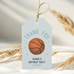 Etiqueta Para Presente Favor de Aniversário de Basquete de Aniversário pa