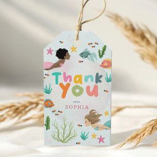 Etiqueta Para Presente Favor de Aniversário de Meninas Two the Sea Sereia
