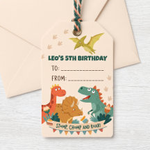 Favor de Aniversário de Menino Dinossauro Fofo que