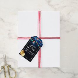 Etiqueta Para Presente Favor de Casamento de Praia Elegante Moonlit