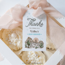 Etiqueta Para Presente Favor de Chá de Bebê do Menino Caubói do Oeste