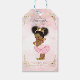 Etiqueta Para Presente Favor de Chá de Bebê Menina Vintage Princesa Rosa 