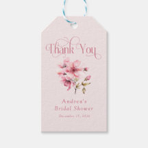 Favor de Chuveiro de Noiva com Flores de Aquarela 