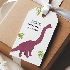 Etiqueta Para Presente Favor de festa de aniversário de criança Dino dino