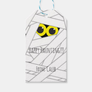 Etiqueta Para Presente Favor de festa de aniversário de fantasia de múmia