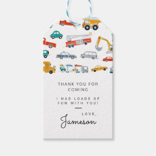 Etiqueta Para Presente Favor de festa de aniversário de Transporte de Cid