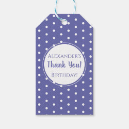 Etiqueta Para Presente Favor de Festa de aniversário do Nome da Bolinhas