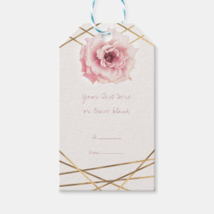 Etiqueta Para Presente Favor de festa de chá de panela glamouroso floral 