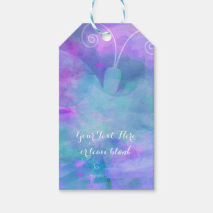 Etiqueta Para Presente Favor de festa personalizado Borboleta Aquarela Pa