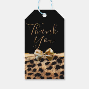Etiqueta Para Presente Favor de Impressão de Animal Leopardo Guepardo Our