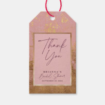 Favor de Metal Cor-de-Rosa e Dourado