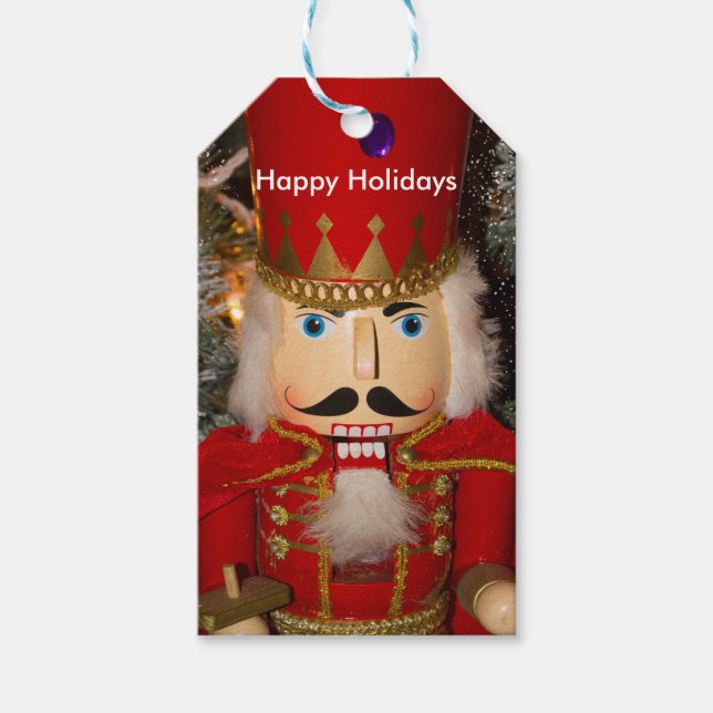 Etiqueta Para Presente Favor de Natal do Quebra-Nozes (Frente)