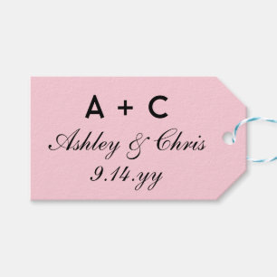 Etiqueta Para Presente Favor de Recepção de casamento Personalizado Moder