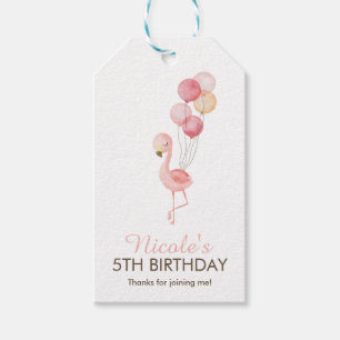 Etiqueta Para Presente Favor do Convidado da Festa de aniversário Flaming