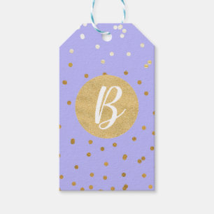 Etiqueta Para Presente Favor do Partido Moderno dos Pontos de Confetti Ro