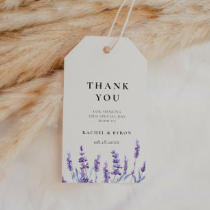 Etiqueta Para Presente Favor floral elegante do casamento da lavanda