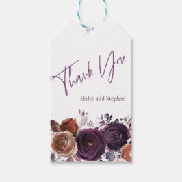 Etiqueta Para Presente Favor Personalizado de Roxo e Plum