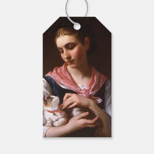 Etiqueta Para Presente Favorite Kitten (por Émile Munier) (Frente)