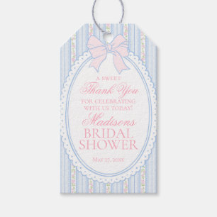 Etiqueta Para Presente Favoritos de azul vintage chique floral para chá d