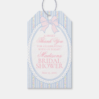 Etiqueta Para Presente Favoritos de azul vintage chique floral para chá d