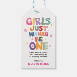 Etiqueta Para Presente Favoritos para o 1º Aniversário de Meninas