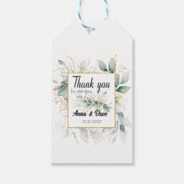 Etiqueta Para Presente Favoritos personalizados do casamento botânico Obr