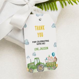 Etiqueta Para Presente Fazenda De Trator Festa de aniversário Animal Obri