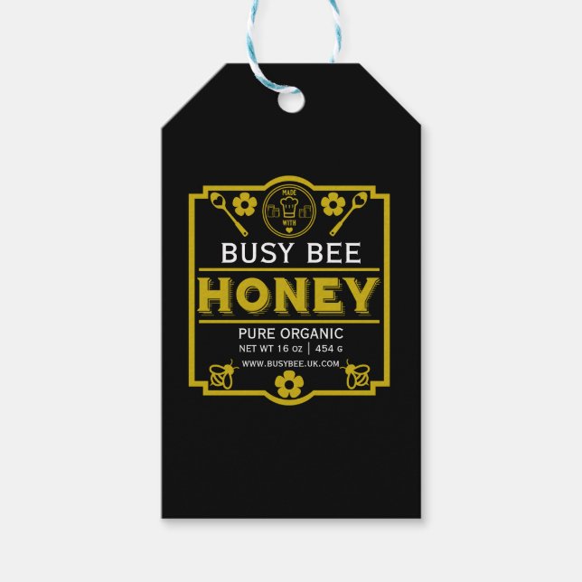 Etiqueta Para Presente Fazendeiros vendem Honey Jar (Frente)