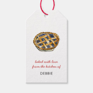 Etiqueta Para Presente "Feita com amor", Blueberry Pie